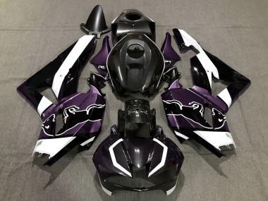 Wholesale 2013-2023 Honda CBR600RR Motorcycle Fairings - Black Carbon Fiber White Purple Bull Canada