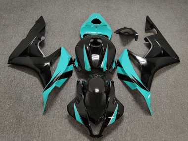 Wholesale 2007-2008 Honda CBR600RR Motorcycle Fairings - Cyan Blue Glossy Black Canada
