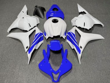 Wholesale 2009-2012 Honda CBR600RR Motorcycle Fairings - White Blue Stripe Canada