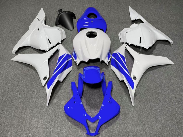 2009-2012 Honda CBR600RR Motorcycle Fairings - White Blue Stripe Canada