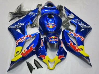 Wholesale 2007-2008 Honda CBR600RR Motorcycle Fairings - Blue Yellow Red Bull Canada