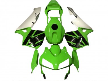 Wholesale 2003-2004 Honda CBR600RR Motorcycle Fairings - Silver Green Glossy Black Canada