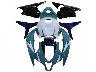 Wholesale 2009-2012 Honda CBR600RR Motorcycle Fairing Kits - White Blue Glossy Black Canada