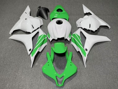 Wholesale 2009-2012 Honda CBR600RR Motorcycle Fairings - White Green Stripe Canada