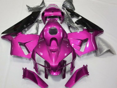 Wholesale 2005-2006 Honda CBR600RR Motorcycle Fairings - Hot Pink Black CBR Style Canada
