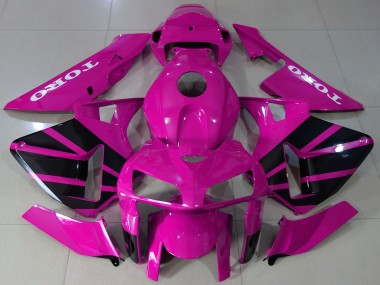 Wholesale 2005-2006 Honda CBR600RR Motorcycle Fairings - Hot Pink Black OEM Style Canada