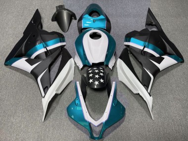 Wholesale 2009-2012 Honda CBR600RR Motorcycle Fairings - White Blue Matte Black Star Canada