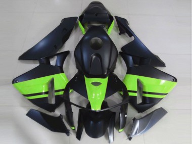 Wholesale 2005-2006 Honda CBR600RR Motorcycle Fairings - Matte Black Light Green Canada