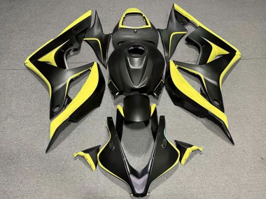 Wholesale 2007-2008 Honda CBR600RR Motorcycle Fairings - Yellow Matte Black Canada
