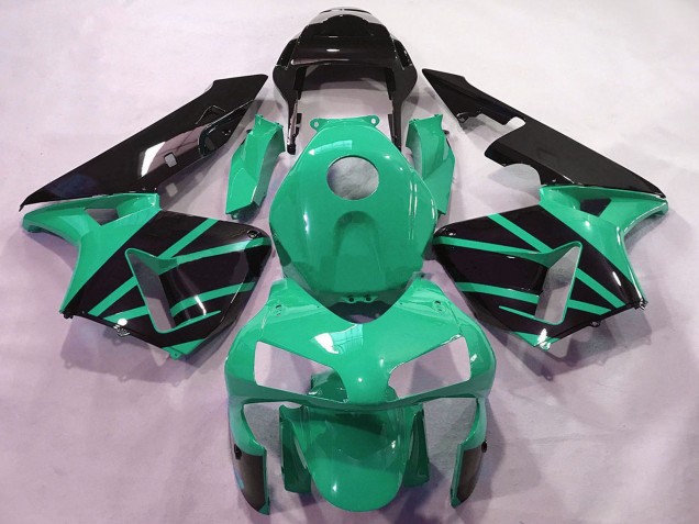 2003-2004 Honda CBR600RR Motorcycle Fairings - Mint Green Glossy Black OEM Style Canada