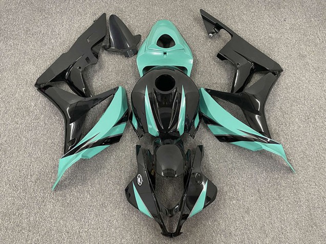 2007-2008 Honda CBR600RR Motorcycle Fairings - Mint Green Glossy Black Canada