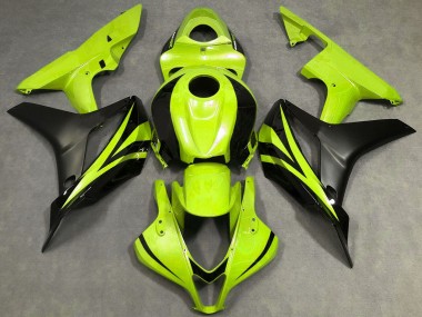 Wholesale 2007-2008 Honda CBR600RR Motorcycle Fairings - Neon Yellow Matte Black OEM Style Canada
