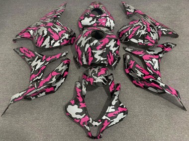 Wholesale 2009-2012 Honda CBR600RR Motorcycle Fairings - Pink Silver Camouflage Canada