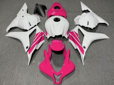 Wholesale 2009-2012 Honda CBR600RR Motorcycle Fairings - White Pink Stripe Canada