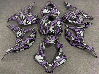 Wholesale 2009-2012 Honda CBR600RR Motorcycle Fairings - Purple Silver Camouflage Canada