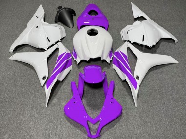 Wholesale 2009-2012 Honda CBR600RR Motorcycle Fairings - White Purple Stripe Canada