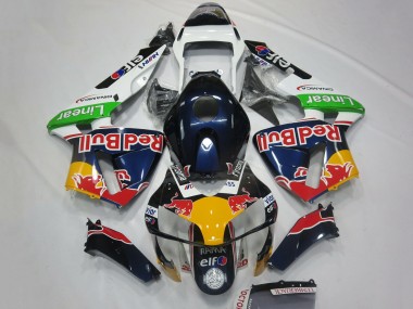 Wholesale 2003-2004 Honda CBR600RR Motorcycle Fairings - White Blue Yellow Green Red Bull Design Canada