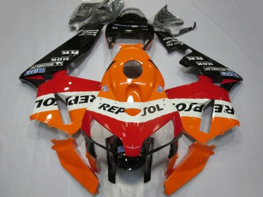 Wholesale 2005-2006 Honda CBR600RR Motorcycle Fairings - Orange White Red Glossy Black Repsol Canada