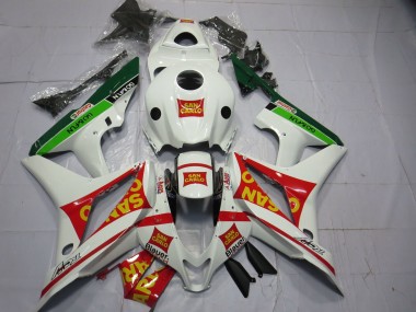 Wholesale 2007-2008 Honda CBR600RR Motorcycle Fairings - White Red Green Yellow San Carlo Canada