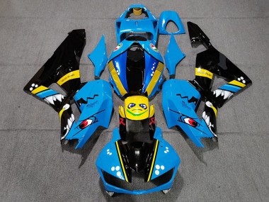 Wholesale 2013-2023 Honda CBR600RR Motorcycle Fairings - Blue Yellow Glossy Black Shark Canada