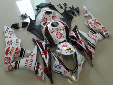 Wholesale 2007-2008 Honda CBR600RR Motorcycle Fairings - White Red Black Nastro Azzurro Canada