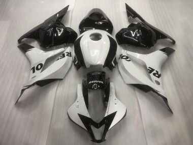 Wholesale 2009-2012 Honda CBR600RR Motorcycle Fairings - White Glossy Black Repsol Canada
