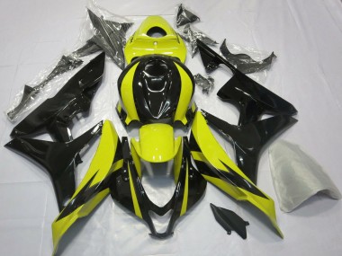 Wholesale 2007-2008 Honda CBR600RR Motorcycle Fairings - Yellow Glossy Black OEM Style Canada