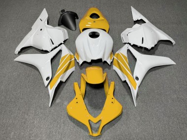 Wholesale 2009-2012 Honda CBR600RR Motorcycle Fairings - White Yellow Stripe Canada