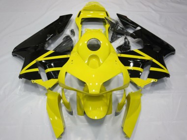 Wholesale 2003-2004 Honda CBR600RR Motorcycle Fairings - Yellow Glossy Black OEM Style Canada