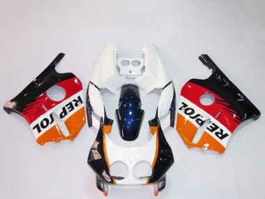 Wholesale 1990-1998 Honda CBR250RR Motorcycle Fairings - Orange White Red Glossy Black Repsol Canada