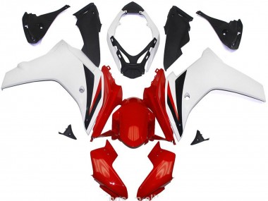 Wholesale 2011-2013 Honda CBR600F Abs Motorcycle Fairings - White Red Glossy Black Canada
