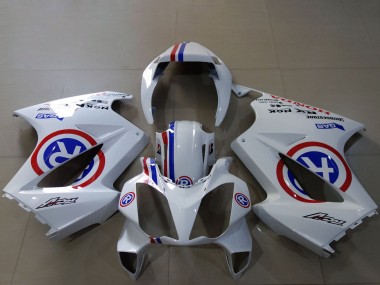 Wholesale 2002-2013 Honda VFR 800 Motorcycle Fairings - White Blue Red Custom R Canada
