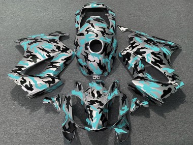 Wholesale 2002-2013 Honda VFR 800 Motorcycle Fairings - Teal Camouflage Canada