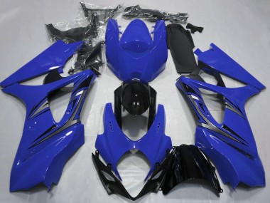 Wholesale 2007-2008 Suzuki GSXR 1000 Motorcycle Fairings - Blue Glossy Black OEM Style Canada