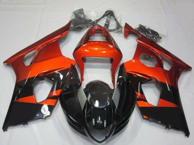 Wholesale 2003-2004 Suzuki GSXR 1000 Motorcycle Fairings - Burnt Orange Glossy Black Canada