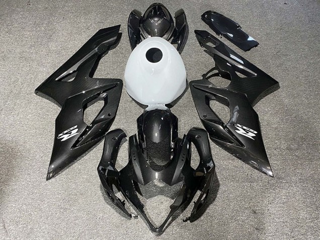 2005-2006 Suzuki GSXR 1000 Motorcycle Fairings - Carbon Fiber Style Glossy White Canada