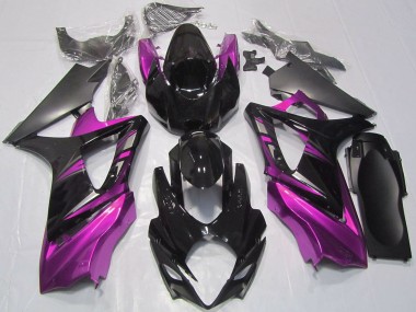 Wholesale 2007-2008 Suzuki GSXR 1000 Motorcycle Fairings - Glossy Black Pink Canada