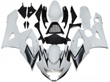 Wholesale 2005-2006 Suzuki GSXR 1000 Motorcycle Fairings - Glossy White Silver Black Canada