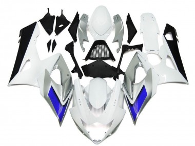 Wholesale 2005-2006 Suzuki GSXR 1000 Motorcycle Fairings - Glossy White Silver Blue Canada