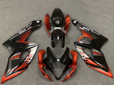 Wholesale 2005-2006 Suzuki GSXR 1000 Motorcycle Fairings - Matte Black Orange Canada