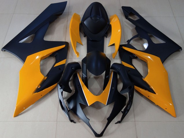 2005-2006 Suzuki GSXR 1000 Motorcycle Fairings - Matte Black Light Orange Canada