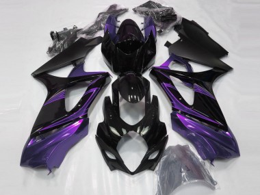 Wholesale 2007-2008 Suzuki GSXR 1000 Motorcycle Fairings - Glossy Black Purple Canada