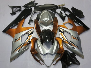 Wholesale 2005-2006 Suzuki GSXR 1000 Motorcycle Fairings - Orange Silver Glossy Black Canada