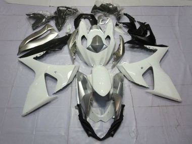 Wholesale 2009-2016 Suzuki GSXR 1000 Motorcycle Fairings - White Silver Canada