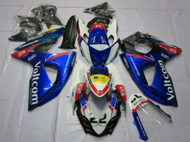 Wholesale 2009-2016 Suzuki GSXR 1000 Motorcycle Fairings - White Blue Yellow Red Voltcom 22 Canada
