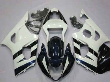 Wholesale 2003-2004 Suzuki GSXR 1000 Motorcycle Fairings - White Glossy Black Canada
