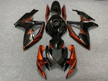 Wholesale 2006-2007 Suzuki GSXR 600 / GSXR 750 Motorcycle Fairings - Glossy Black Orange Canada