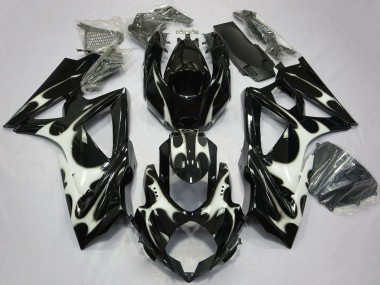 Wholesale 2008-2010 Suzuki GSXR 600 / GSXR 750 Motorcycle Fairings - Glossy Black White Canada