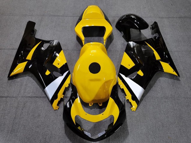 2001-2003 Suzuki GSXR 600 / GSXR 750 Motorcycle Fairings - Yellow White Glossy Black Canada