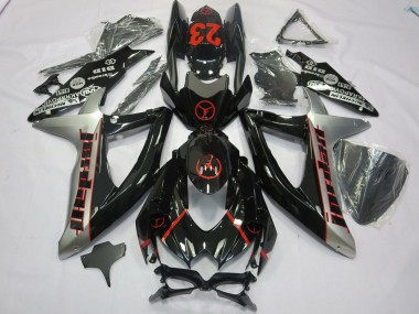 Wholesale 2008-2010 Suzuki GSXR 600 / GSXR 750 Motorcycle Fairings - Glossy Black Silver Red Jordan 23 Canada